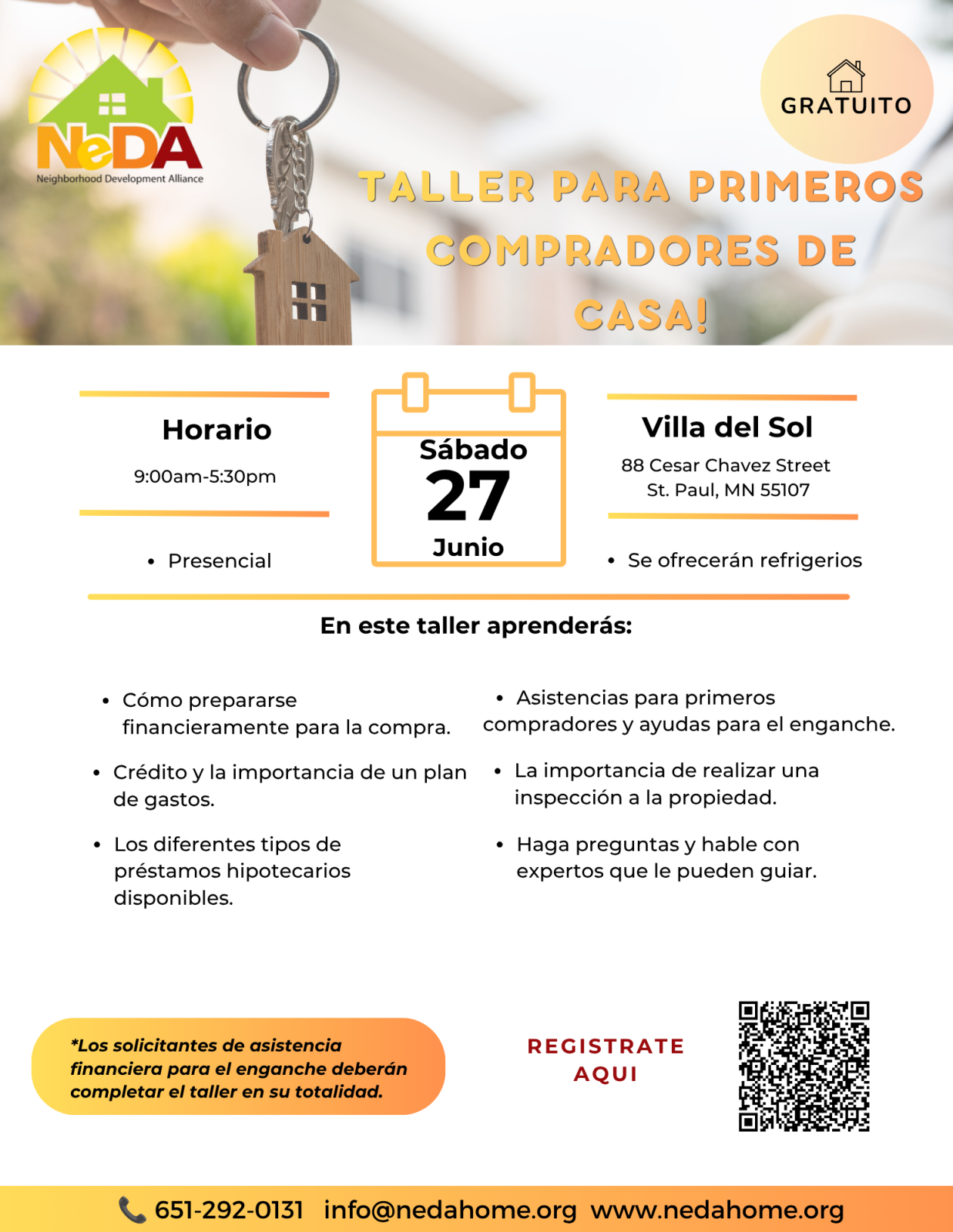 FREE In-Person First Time Home Buyers Workshops June 27